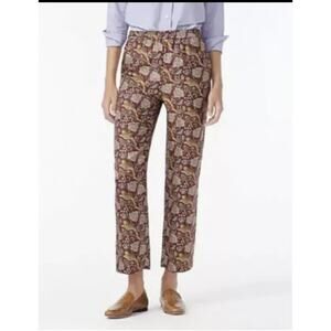 J. Crew Collection 100% Silk Jungle Cat Print Size 4